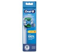 Oral-B Pro Precision Clean Lot de 8 têtes de brosse à dents électrique en forme de X et poils coudés pour enlever la plaque dentaire en profondeur, blanc
