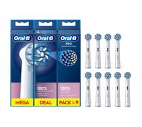 Oral-B Pro Sensitive Clean 9 Testine Di Ricambio Extra Morbide Bianche Per Spazzolini