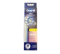 Oral-B Pro Sensitive Clean Lot de 4 têtes de brosse à dents électrique en forme de X et poils extra doux pour un brossage doux et un retrait de la plaque dentaire Blanc