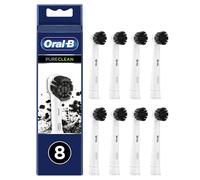 Oral-B PureClean 80352924 tête de brosses 8 pièce(s) Noir, Blanc