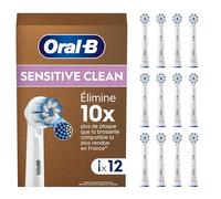 Oral-B Sensitive Clean Brossettes De Rechange (Pack De 12) Pour Brosse À Dents Électrique Avec Technologie Clean & Care
