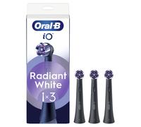 Oral-B Série iO Blancheur Noire, Brossettes rondes de rechange Authentiques, Convient aux Gencives sensibles, 3