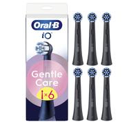 Oral-B Série iO Gentle Care Noir, Brossettes rondes de rechange Authentiques, Convient aux gencives sensibles, 6