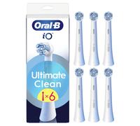 Oral-B Série iO Ultimate Clean blanc, Brossettes rondes de rechange Authentiques, Convient aux Gencives sensibles, 6