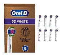 Oral-B 3D White 80339420 tête de brosses 8 pièce(s) Blanc