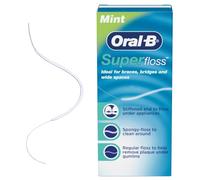 Oral‑B Fil dentaire Superfloss menthe – 50 brins prédécoupés, lot de 3
