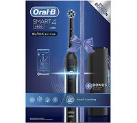 Oral-B Tête de brosse à dents électrique Smart 4 (4500) Oral B Cross Action, dentifrice inclus, deux têtes de brosse, noire