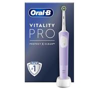Oral-B Vitality Pro Brosse A Dents Electrique, Pour Adultes, Modes De Nettoyage Avec Sensibilité Plus, 1 Brossette De Rechange, 1 Chargeur, Violette