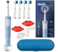 Oral-B Vitality Pro D103 Blue Brosse À Dents Électrique + Étui Bleu + 4 Embouts De Brosse À Dents De Rechange