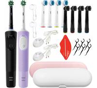 Oral-B Vitality Pro D103 noir lilas brosse à dents électrique set 2 pièces