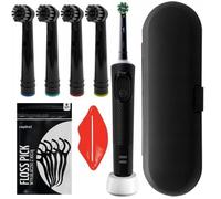 Oral-B Vitality Pro D103 Protect X Clean (Cross Action Black) + 4 Embouts De Précision Noirs + Étui Noir