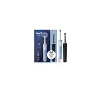 Oral-B Vitality Pro Duo Adulte Brosse à dents rotative oscillante Noir, Bleu, Blanc