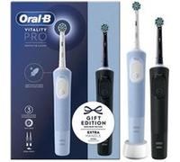 Oral-B Vitality Pro Duo Adulte Brosse à dents rotative oscillante Noir, Bleu, Blanc G