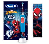 Oral-B Vitality Pro Kids Spiderman Enfant Brosse à dents rotative oscillante Bleu, Rouge