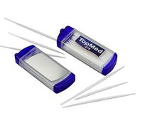 Oral Care Lot de 4 boîtes de 50 cure-dents en plastique avec miroir