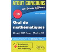 Oral de mathématiques ESCP Europe HEC