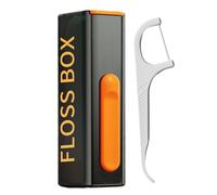 Oral Floss Picks Case de voyage, boîte de rangement du support de Stick Floss : distributeur automatique de fil, pratique à transporter, étui de voyage avec fils dés