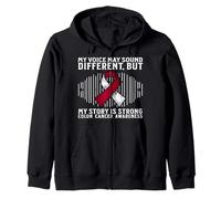 Oral Head and Neck Cancer Throat Cancer Awareness Warrior Sweat à Capuche