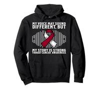 Oral Head and Neck Cancer Warrior Throat Cancer Awareness Sweat à Capuche