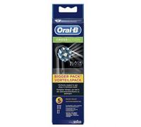 Oral-B Cross Action Lot de 5 têtes de rechange noires pour brosse à dents électrique, poils coudés qui s'adaptent à chaque dent pour un nettoyage en profondeur