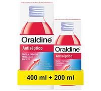 ORALDINE Mixte Oraldine Colutorio Rojo Antiseptico 400ml. + 200ml. Gratis Pack antiseptique, Noir, 2 Unidad (Paquete de 1) EU
