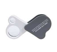 OralGos Loupe de poche à double lentille grossissante 30x 50x pour l'inspection de bijoux et pièces de monnaie