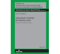 Oralidad y poesía en traducción: Robert Frost En Español Y Catalán
