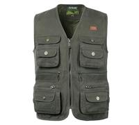 Oralidera Gilet de Pêche Multi-Poches pour Hommes - Veste Sans Manche Photographie, Chasse, Journaliste de Voyage et Plein Air