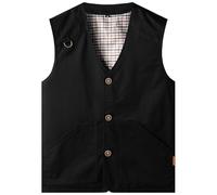 Oralidera Gilet sans Manche de Chasse pour Homme Gilet de Pêche Veste de Safari Gilet Reporter pour Photographe Sport, Noir, M