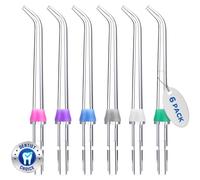 Oralphi Lot de 6 têtes de rechange pour hydropulseur Waterpik, convient aux accessoires Waterpik, embouts de rechange pour JT-100E (6 embouts jet classiques)