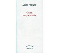 Oran, langue morte