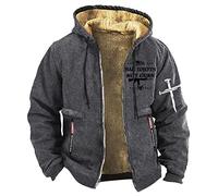 ORANDESIGNE Veste Homme Hiver Chaud Interieur Polaire Blouson Cargo Militaire Chaude et Épaisse Parka Manteau Fourrure Pull Hoodie Sweat a Capuche Zippé Moto Bombardier Mouton Coupe-Vent D Gris 3XL