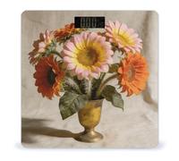 Orane Vintage Sunflower Smart Body Weight - Balance numérique très précise avec grand écran LCD - Balance durable pour un usage domestique - Mesure jusqu'à 180 kg