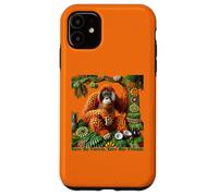 Orang-outan en fruits - Sauvons la forêt, sauvons nos amis Coque pour iPhone 11
