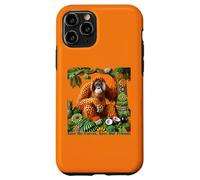 Orang-outan en fruits - Sauvons la forêt, sauvons nos amis Coque pour iPhone 11 Pro