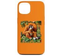 Orang-outan en fruits - Sauvons la forêt, sauvons nos amis Coque pour iPhone 13