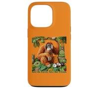 Orang-outan en fruits - Sauvons la forêt, sauvons nos amis Coque pour iPhone 13 Pro