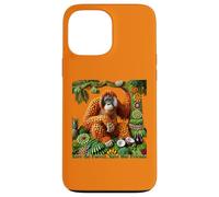 Orang-outan en fruits - Sauvons la forêt, sauvons nos amis Coque pour iPhone 13 Pro Max