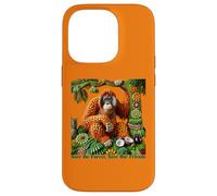 Orang-outan en fruits - Sauvons la forêt, sauvons nos amis Coque pour iPhone 14 Pro