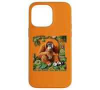 Orang-outan en fruits - Sauvons la forêt, sauvons nos amis Coque pour iPhone 14 Pro Max