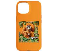 Orang-outan en fruits - Sauvons la forêt, sauvons nos amis Coque pour iPhone 15