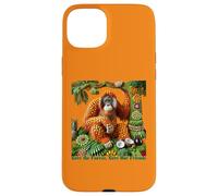 Orang-outan en fruits - Sauvons la forêt, sauvons nos amis Coque pour iPhone 15 Plus