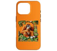 Orang-outan en fruits - Sauvons la forêt, sauvons nos amis Coque pour iPhone 16 Pro