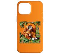 Orang-outan en fruits - Sauvons la forêt, sauvons nos amis Coque pour iPhone 16 Pro Max