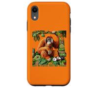 Orang-outan en fruits - Sauvons la forêt, sauvons nos amis Coque pour iPhone XR