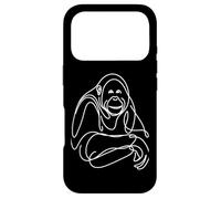 Orang-outan Minimalist Line Art Wildlife Animal Design Coque pour iPhone 17 Pro