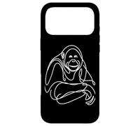 Orang-outan Minimalist Line Art Wildlife Animal Design Coque pour iPhone 17 Pro Max