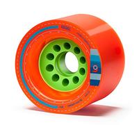 Orangatang Lot de 4 Roues Coniques 80 mm pour Longboard Downhill et Skateboard Garçon, Roues de Longboard WKE8083, Orange, 80a, w/o Bearings