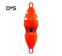 (orange) 5.7cm/60g Metal Jigging Lure Sinking Long Casting Realistic 3D Eyes Luminous Peanut Artificial Hard Bait Freshwater Saltwater