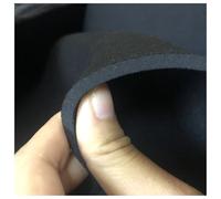 Orange 5mm Thick Double Sided Neoprene Fabric Bonded Cloth For Sports Knee Pads Keep Warm Protector 50X130CM(Black)